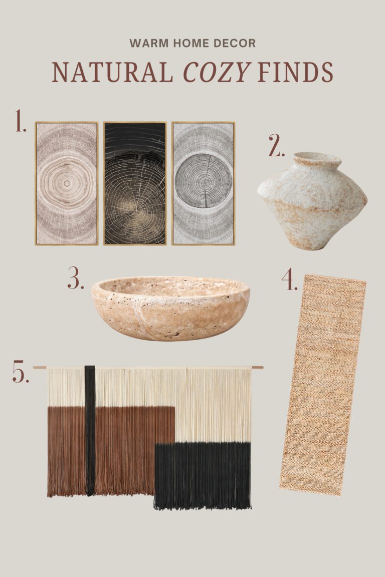 Warm Home Decor with Natural Materials